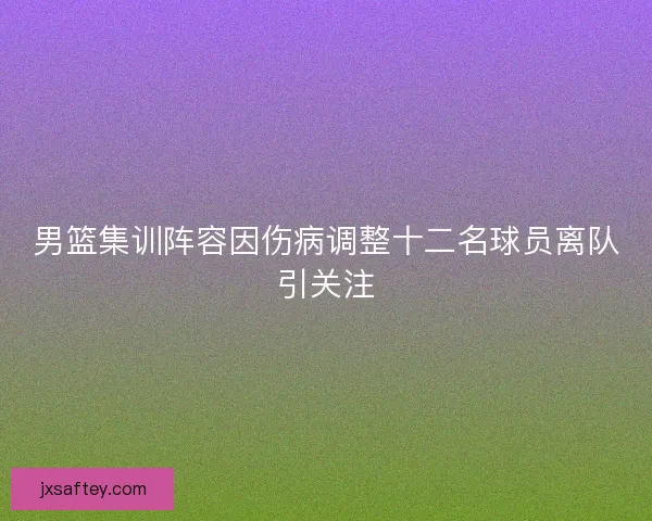 男篮集训阵容因伤病调整十二名球员离队引关注